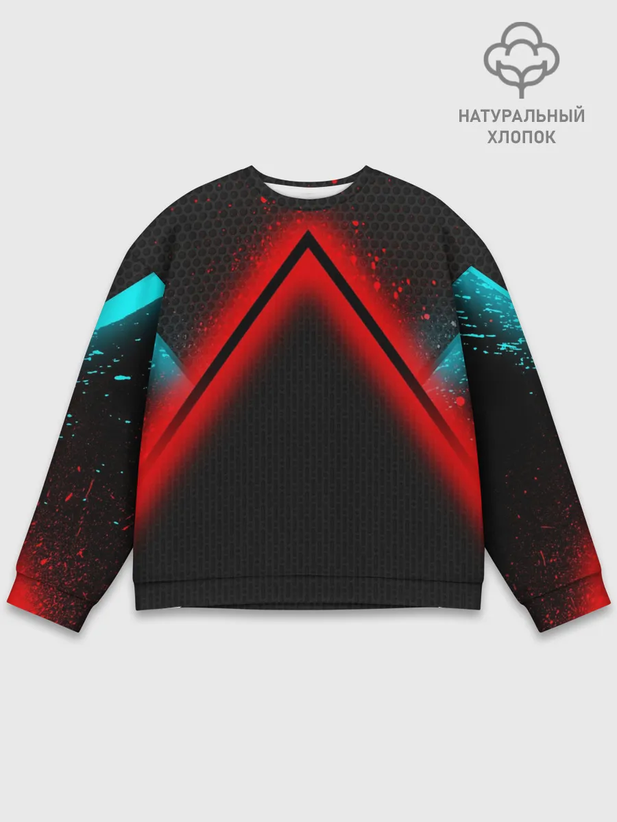 Мужской свитшот базовый / Кровавая линия3D