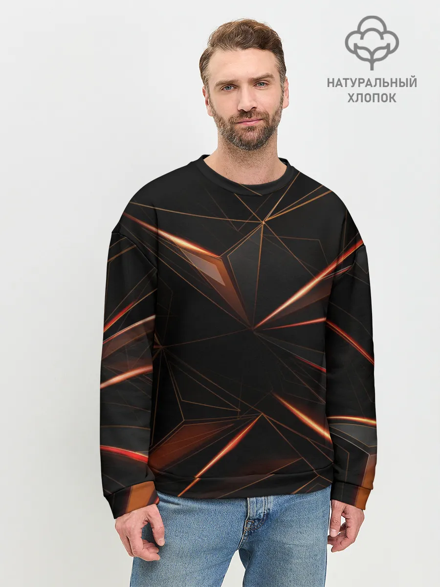 Мужской свитшот базовый / Геометрическая Абстракция
