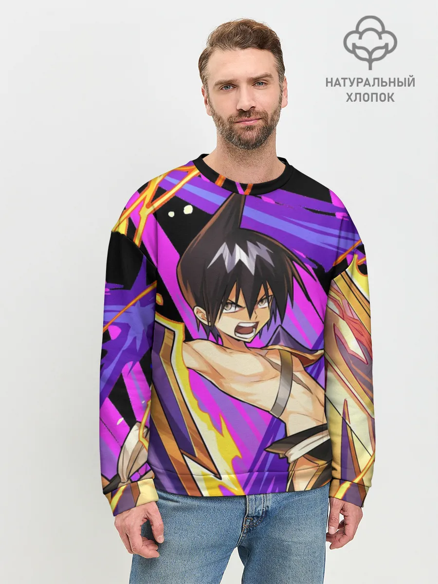 Мужской свитшот базовый / Шаман Кинг