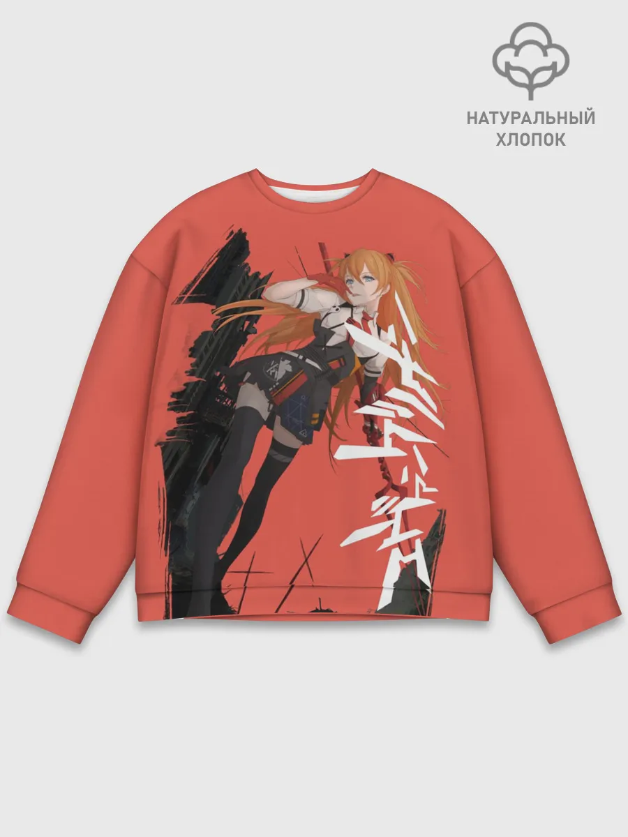 Мужской свитшот базовый / Evangelion Asuka Langley