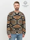 Мужской свитшот базовый / Snake Skin