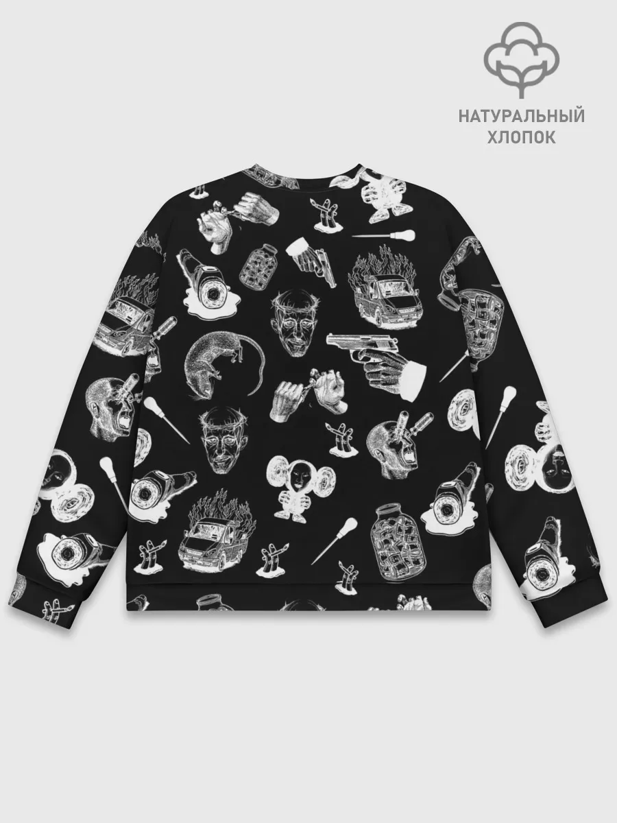 Мужской свитшот базовый / КРОВОСТОК ТАТУИРОВКИ