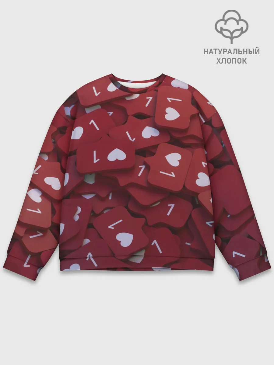 Мужской свитшот базовый / Like 3D/Лайк