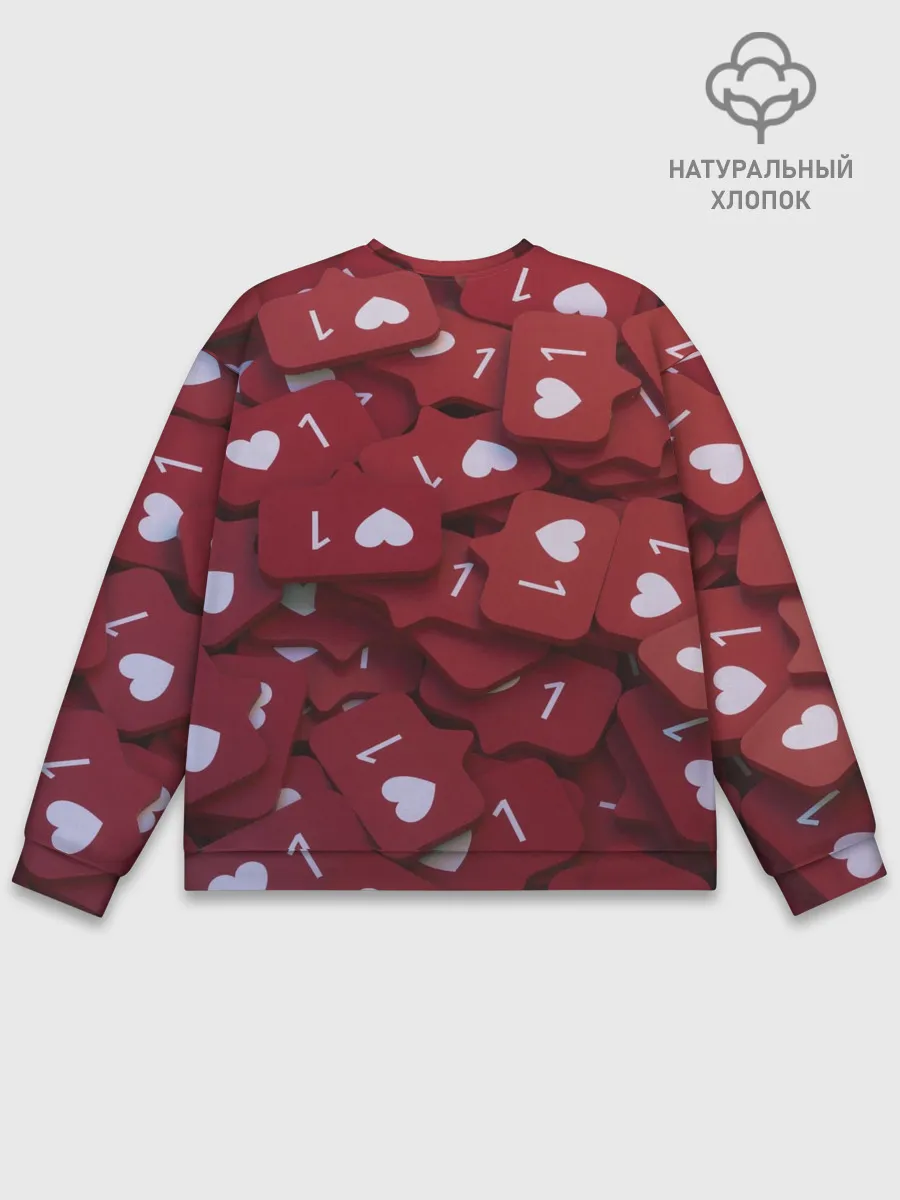 Мужской свитшот базовый / Like 3D/Лайк