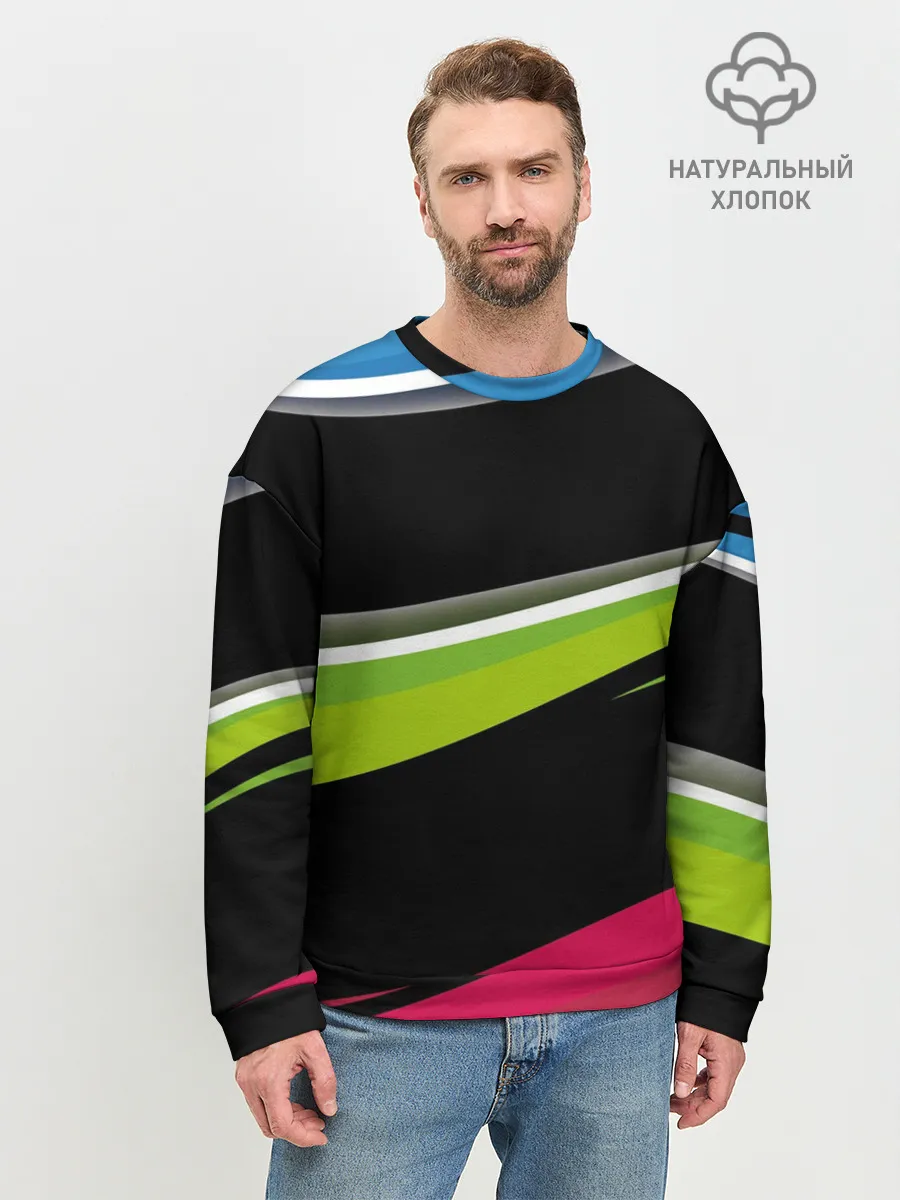 Мужской свитшот базовый / Волны