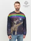 Мужской свитшот базовый / Кот на Жирафе