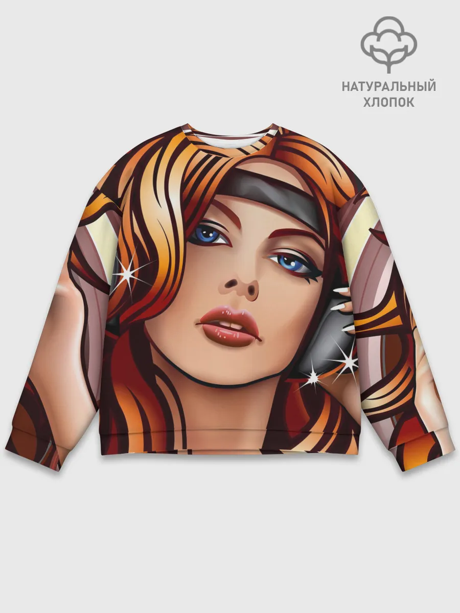 Мужской свитшот базовый / ДЕВУШКА