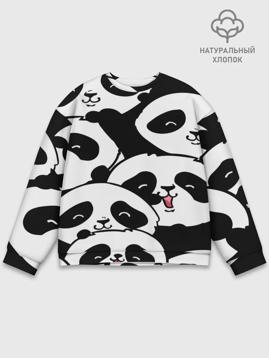 Мужской свитшот базовый / панды