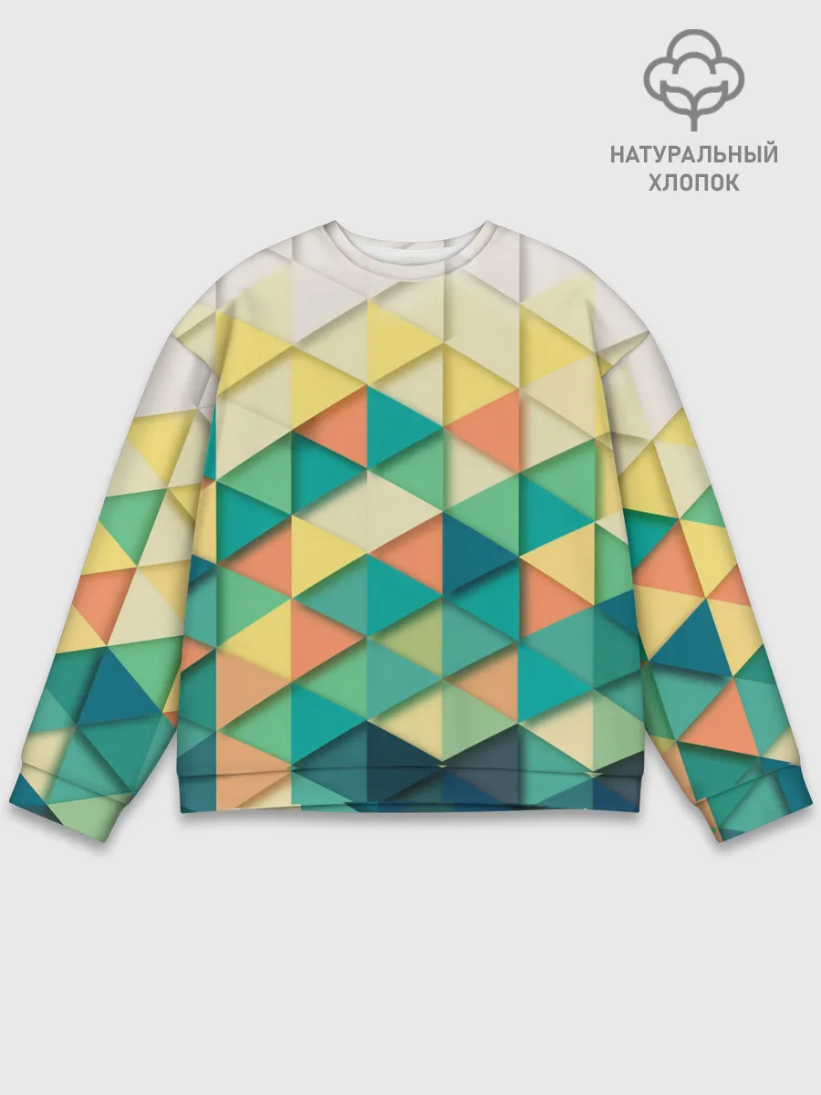 Мужской свитшот базовый / Ромбики