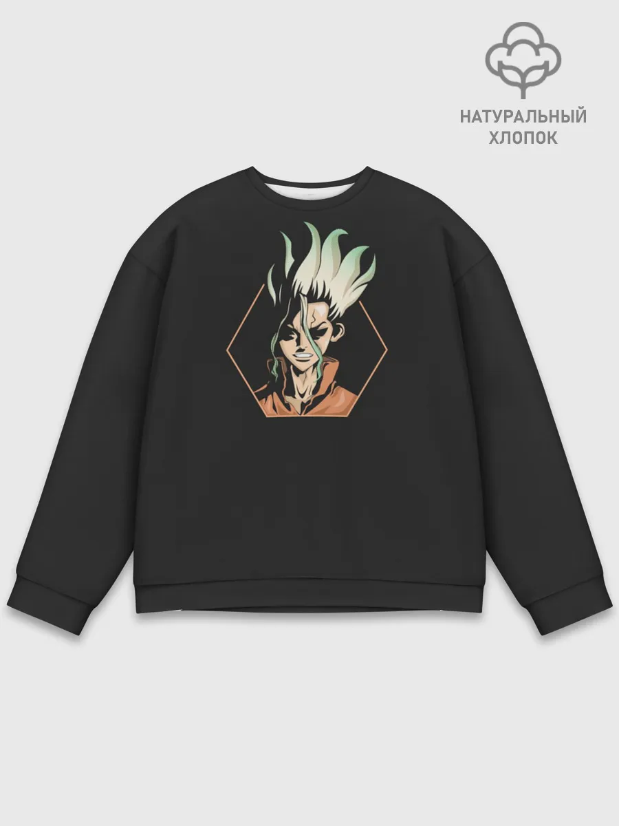 Мужской свитшот базовый / Доктор Стоун