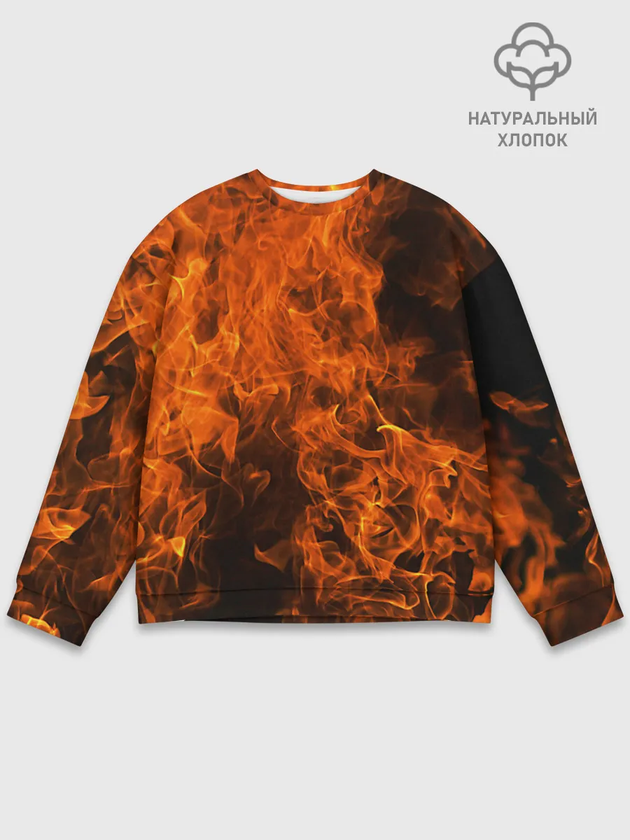 Мужской свитшот базовый / Огонь