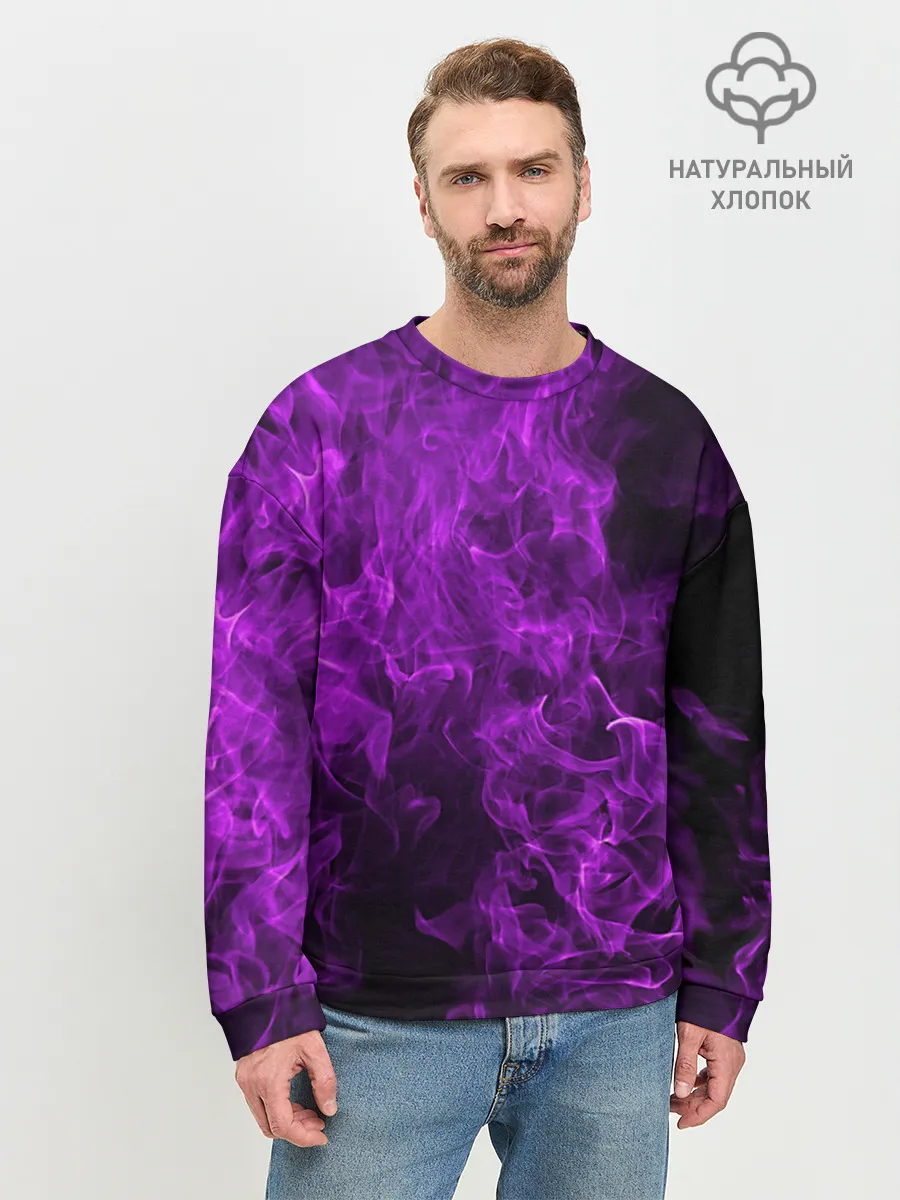 Мужской свитшот базовый / Violet Fire