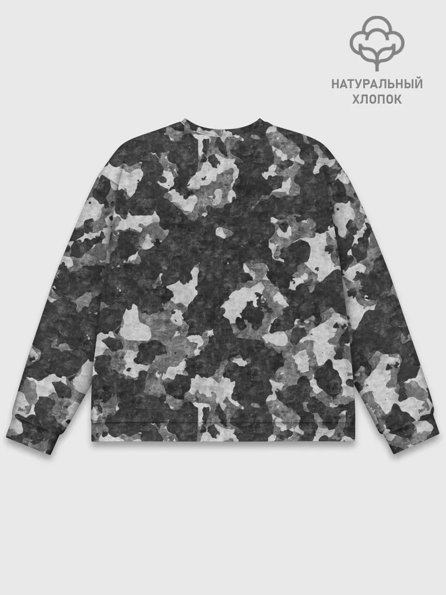 Мужской свитшот базовый / Gray Camouflage