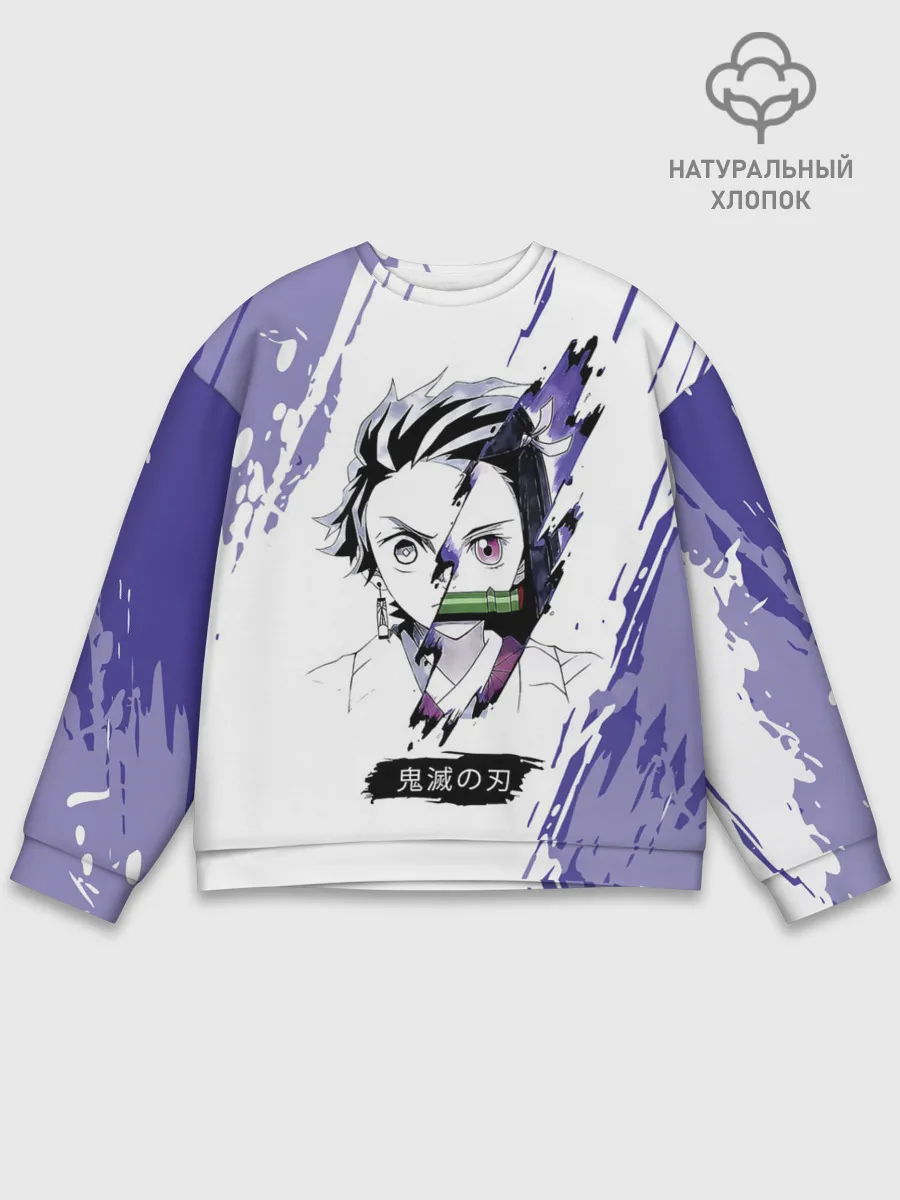 Мужской свитшот базовый / Танджиро и Незуко Камадо