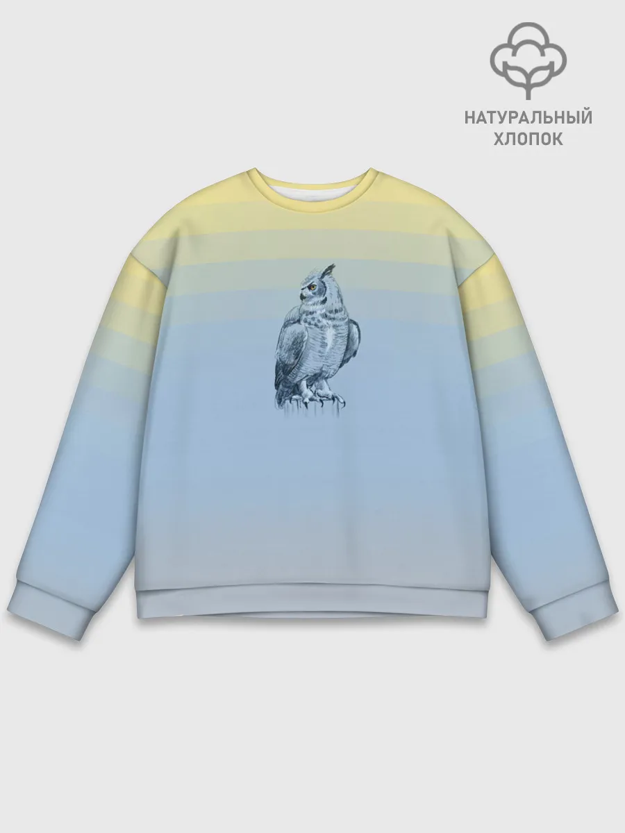 Мужской свитшот базовый / филин