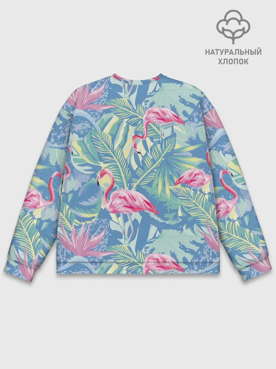Мужской свитшот базовый / фламинго