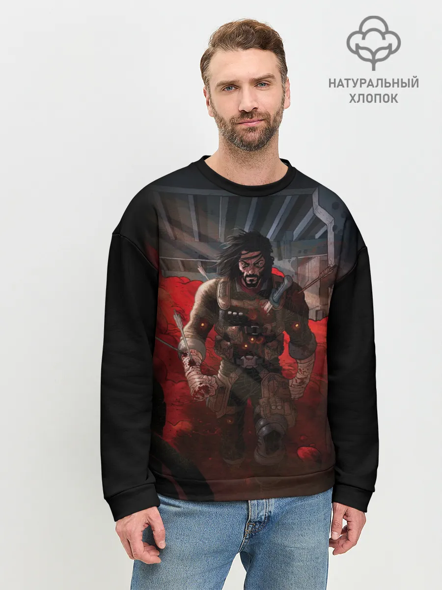 Мужской свитшот базовый / Киану Ривз - Берсерк
