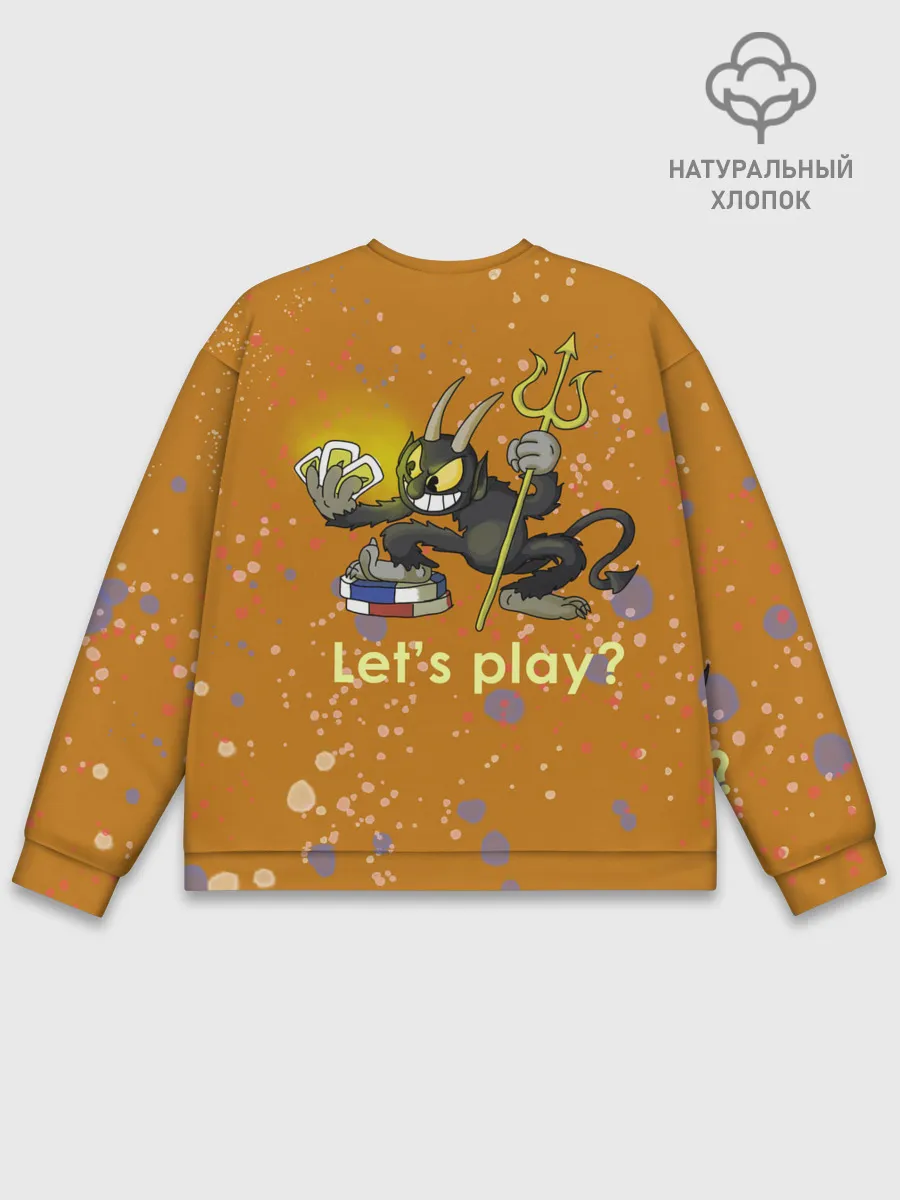 Мужской свитшот базовый / cuphead