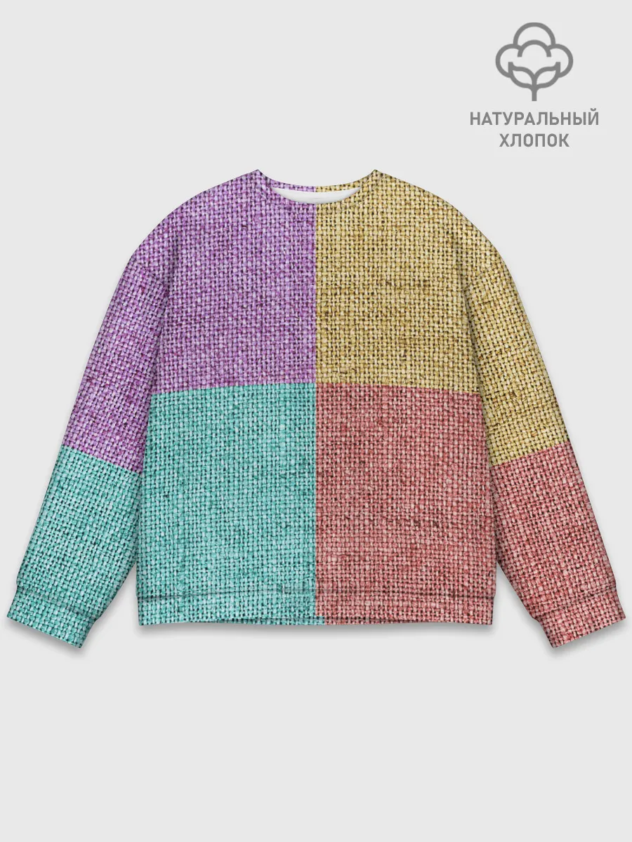 Мужской свитшот базовый / Burlap Patchwork