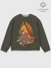 Мужской свитшот базовый / Book Dragon