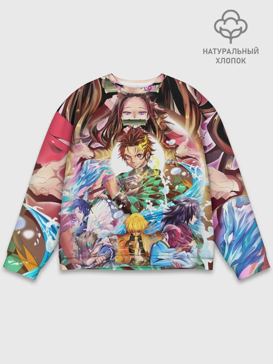 Мужской свитшот базовый / ТАНДЖИРО НЕЗУКО ЗЕНИЦУ / KNY