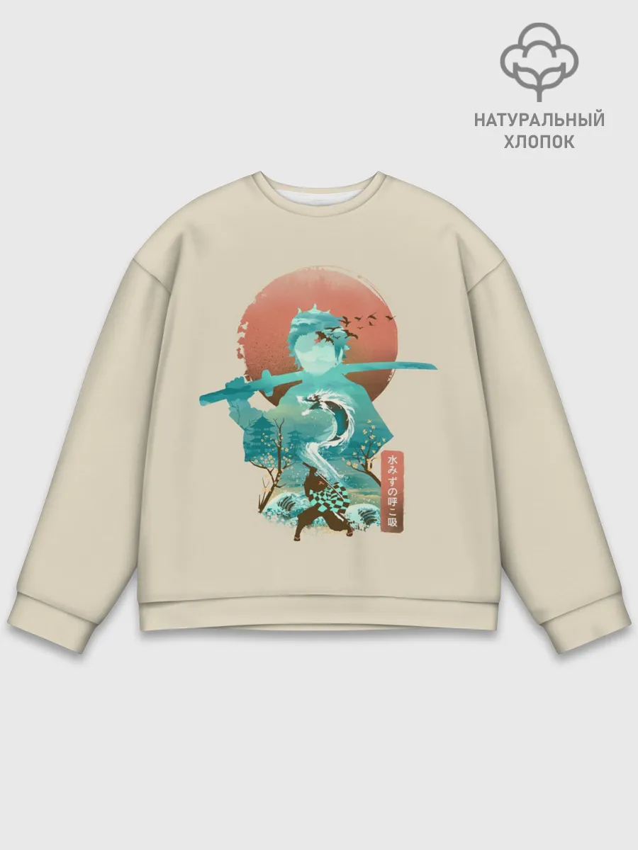 Мужской свитшот базовый / Demon Slayer. Tanjiro