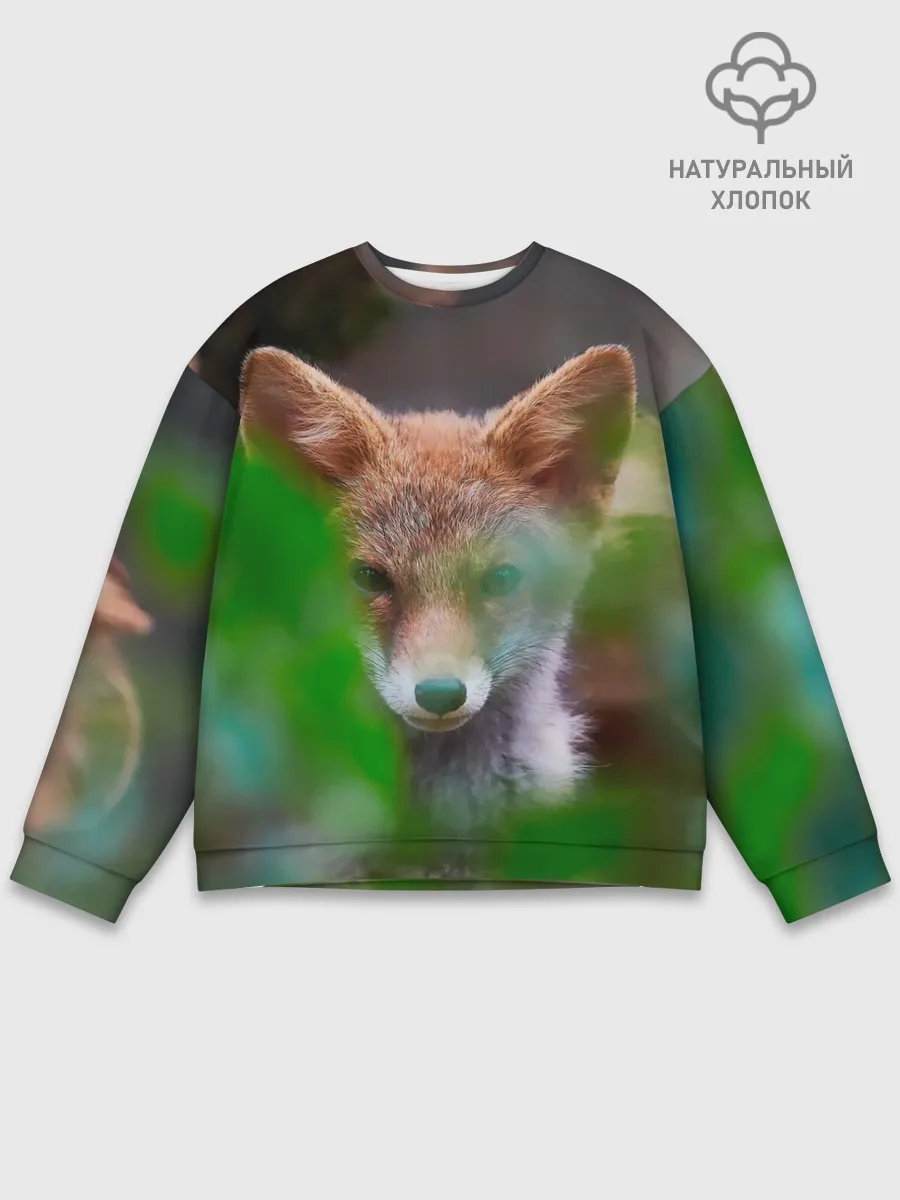 Мужской свитшот базовый / Лисичка