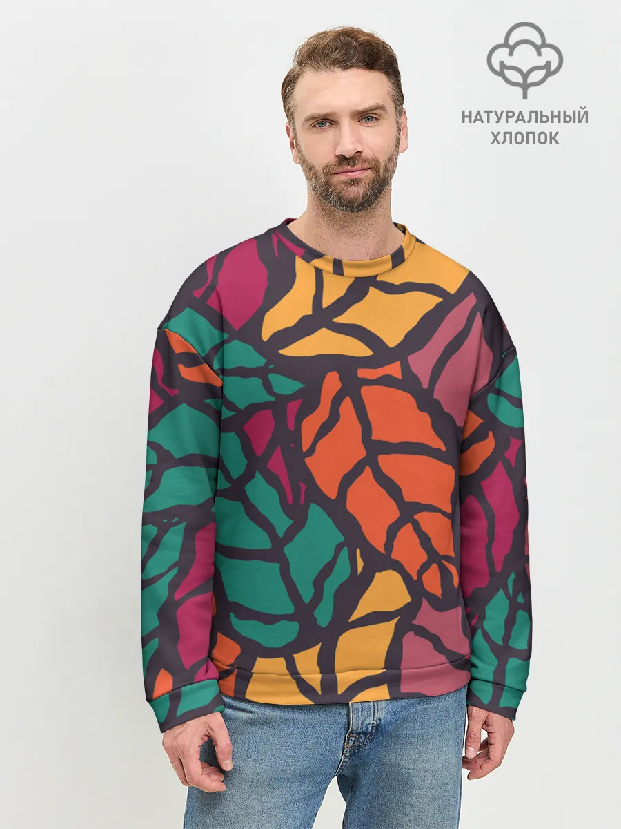Мужской свитшот базовый / Листья