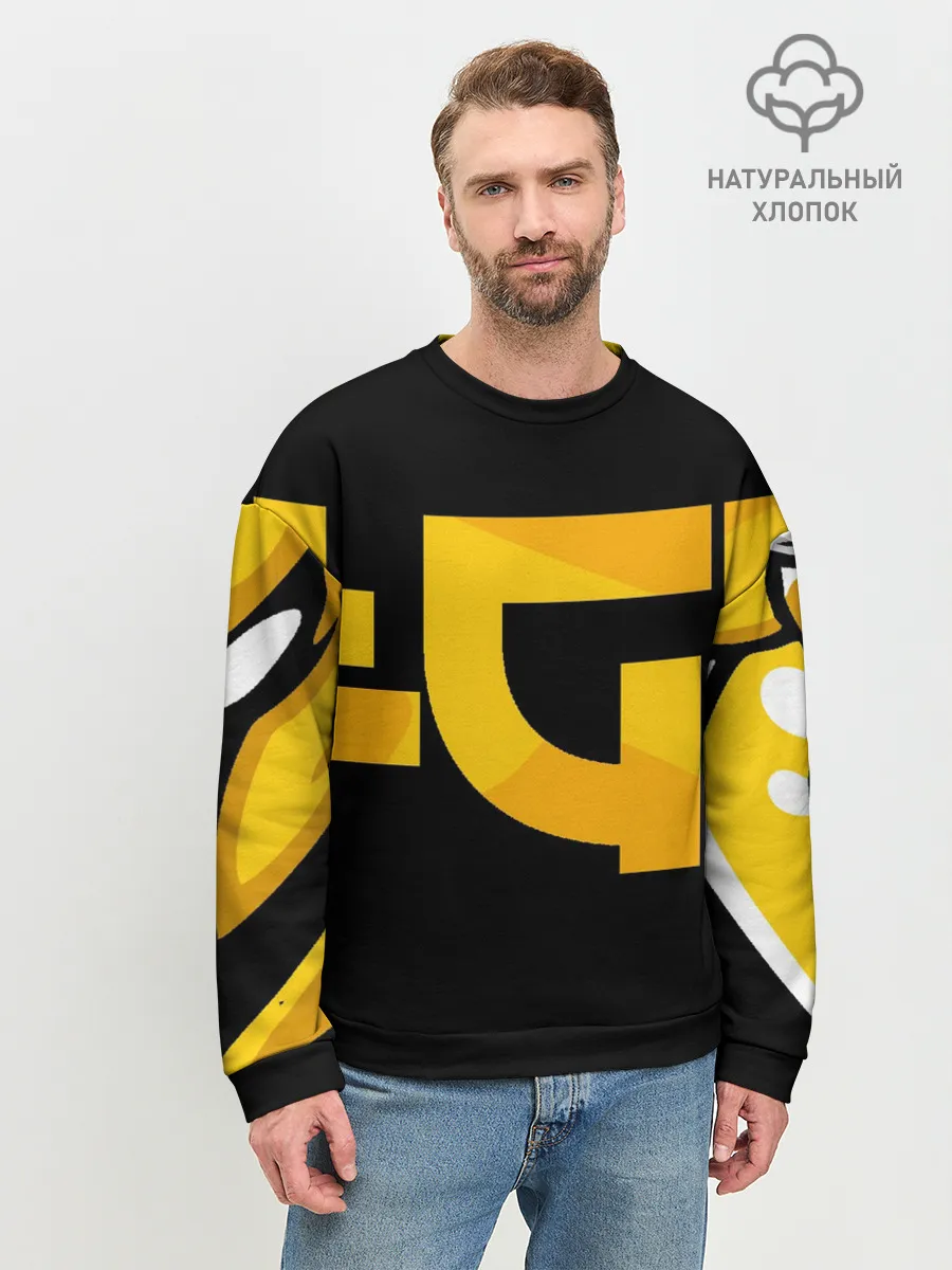 Мужской свитшот базовый / Yellow Asia