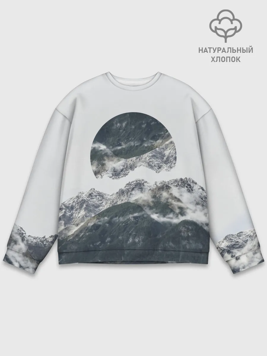 Мужской свитшот базовый / Вершина Горы
