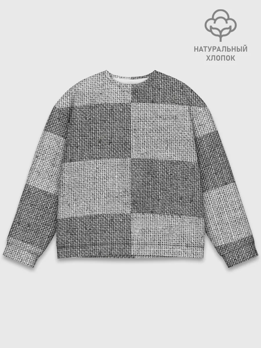 Мужской свитшот базовый / Denim Patchwork