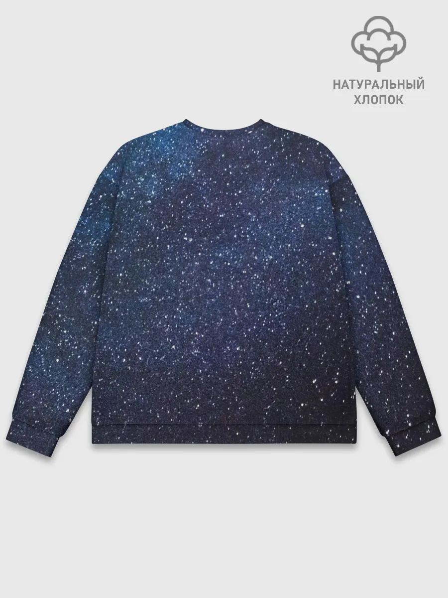 Мужской свитшот базовый / Земля в космосе