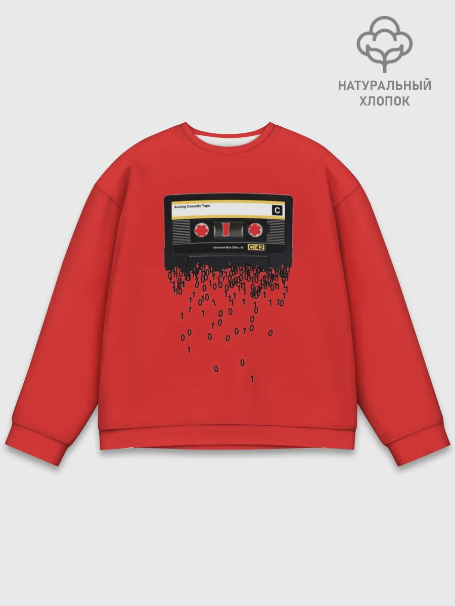 Мужской свитшот базовый / The death of the cassette tape