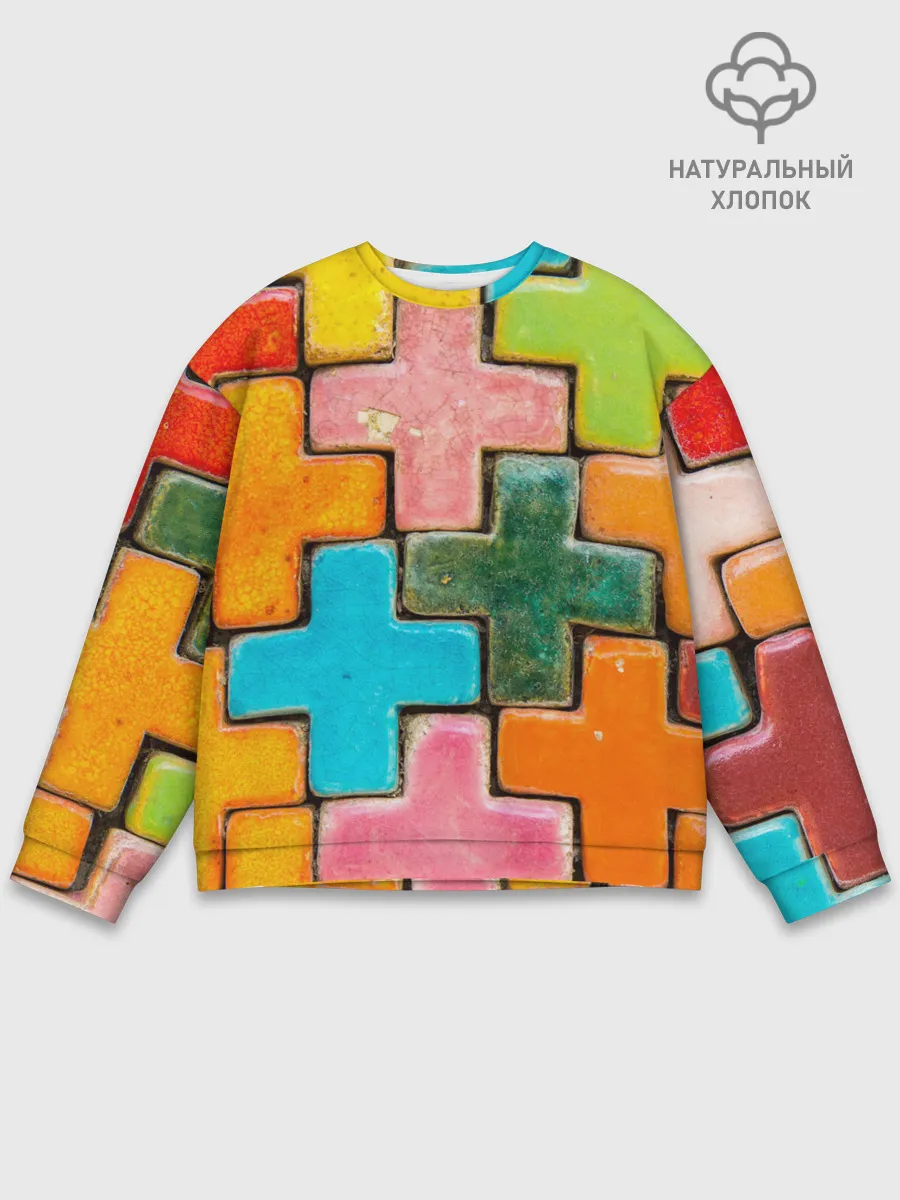 Мужской свитшот базовый / Крестик