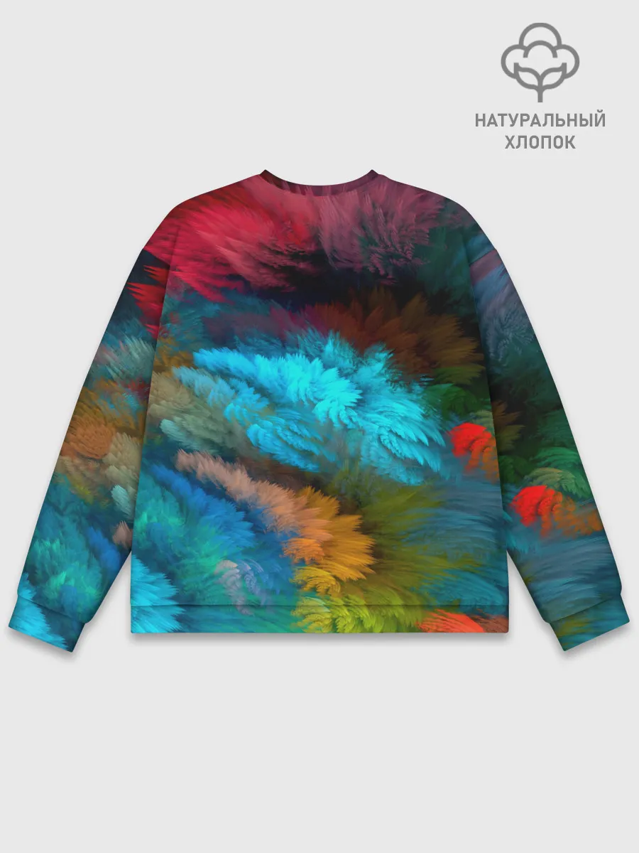 Мужской свитшот базовый / Цветной дестрой