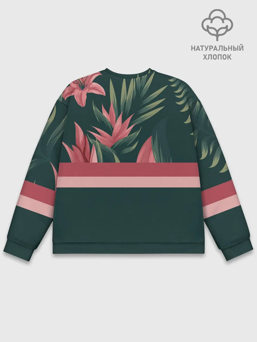 Мужской свитшот базовый / Лилии