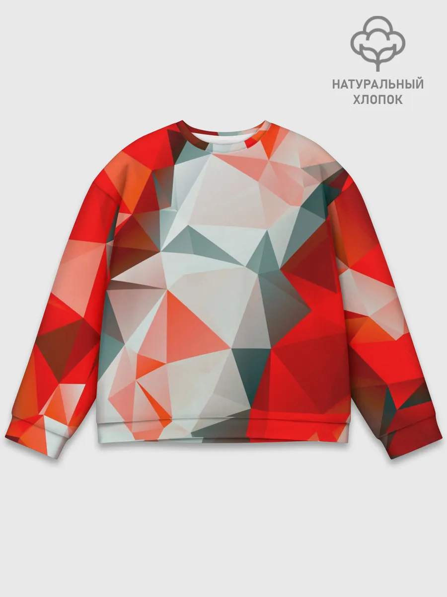 Мужской свитшот базовый / Абстракция-Геометрия