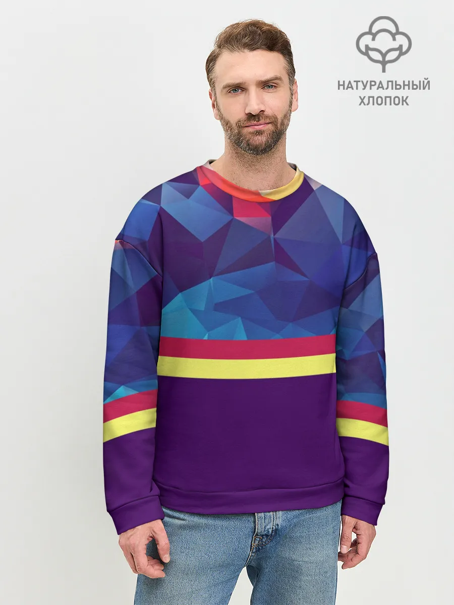 Мужской свитшот базовый / Геометрическая Абстракция