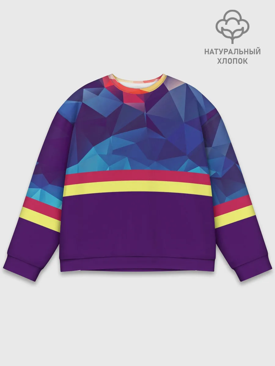 Мужской свитшот базовый / Геометрическая Абстракция