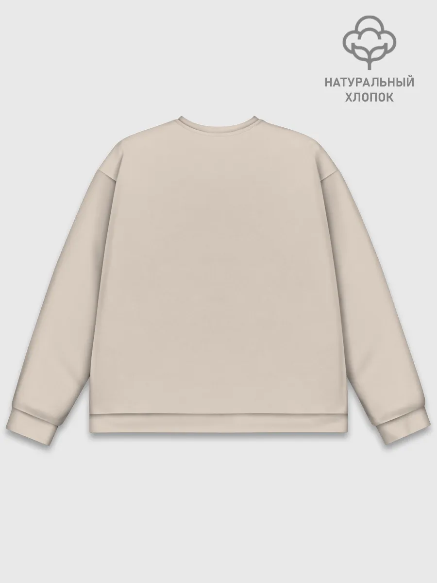 Мужской свитшот базовый / Вулкан Фудзияма. Япония