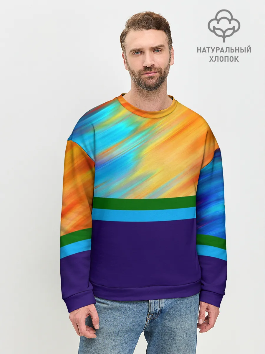 Мужской свитшот базовый / Размытие