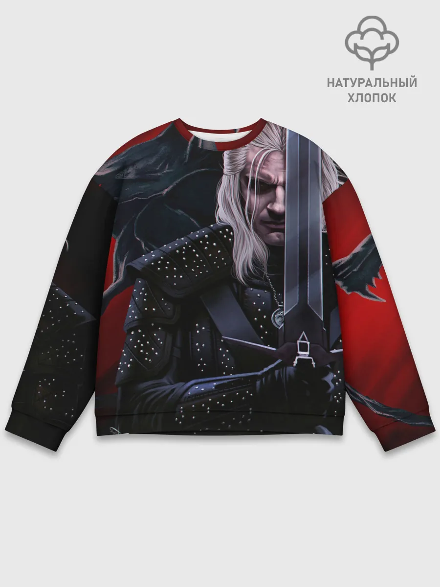 Мужской свитшот базовый / Ведьмак Геральт
