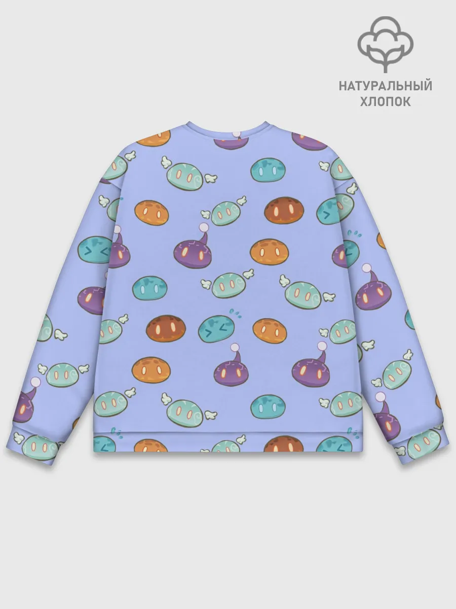 Мужской свитшот базовый / Genshin impact Slimes | Слаймы