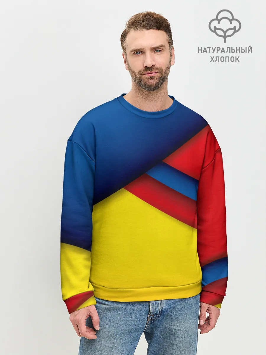 Мужской свитшот базовый / Яркие краски