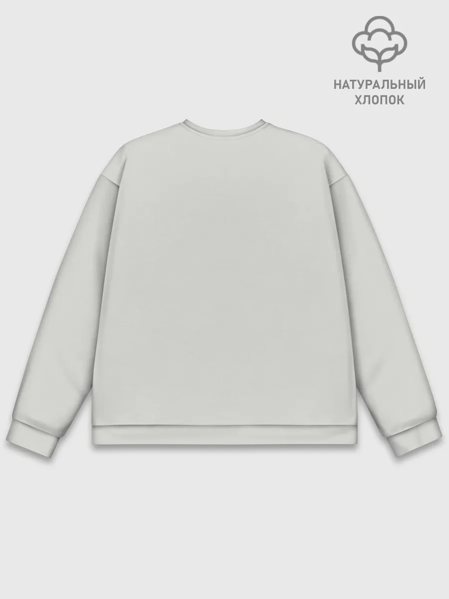 Мужской свитшот базовый / Испуганный кот