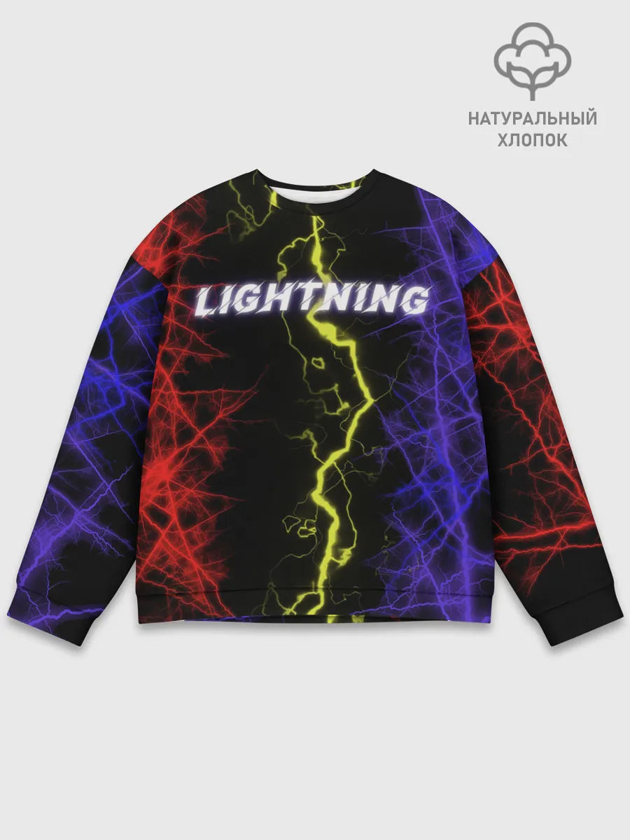 Мужской свитшот базовый / Lightning | Молния