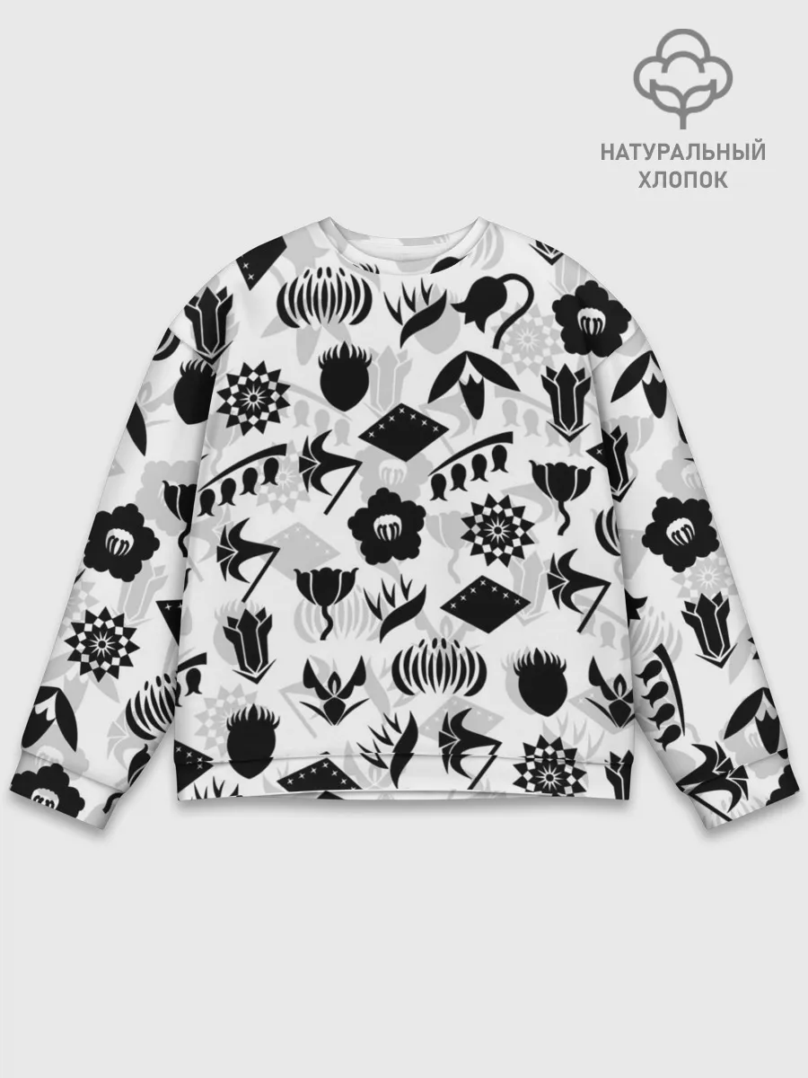 Мужской свитшот базовый / БЛИЧ КАПИТАНЫ ГОТЕЙ 13 ЭМБЛЕМЫ