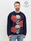 Мужской свитшот базовый / Rose Skull