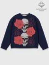 Мужской свитшот базовый / Rose Skull