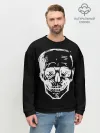 Мужской свитшот базовый / Скетч Черепа